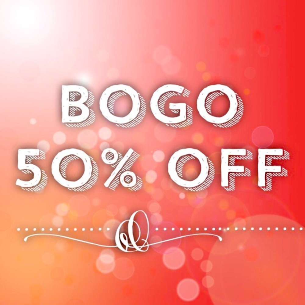 Buy one get one 50% off 🛍